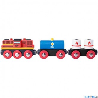 Vláčkodráhy - Vláčkodráha vláčky - Vlak s dieselovou lokomotivou (Woody)