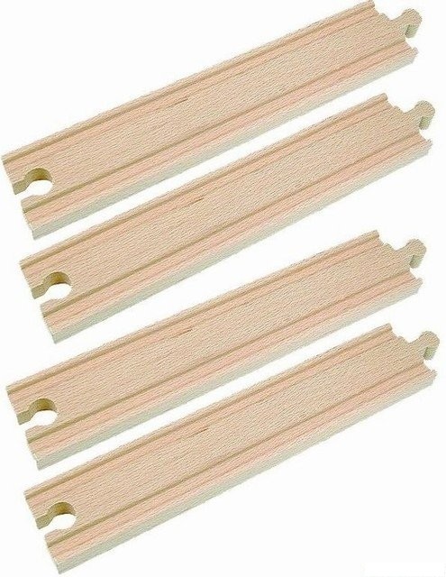 Vláčkodráha koleje - Rovinka střední, 4ks (Woto)