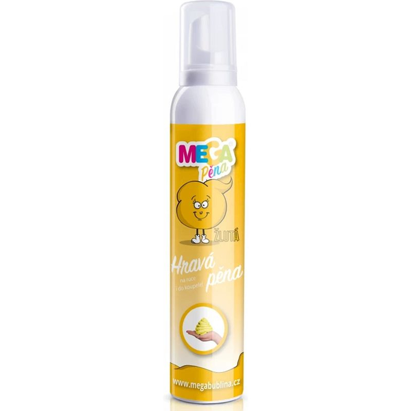 Megapěna - Kreativní pěna, Žlutá, 200 ml