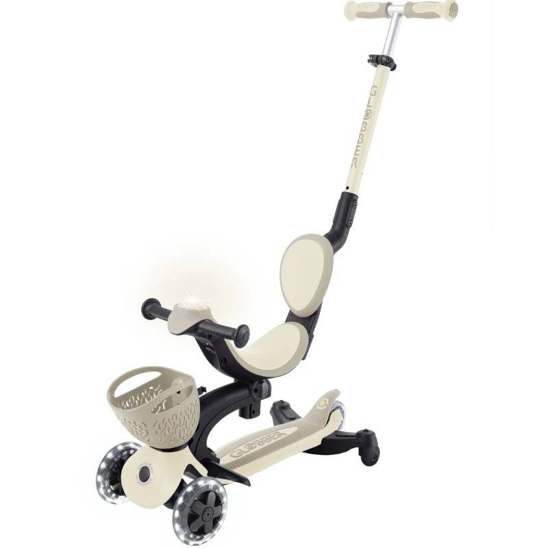 Koloběžka Globber - Go-Up Baby Lights 360° 3v1, Taupe