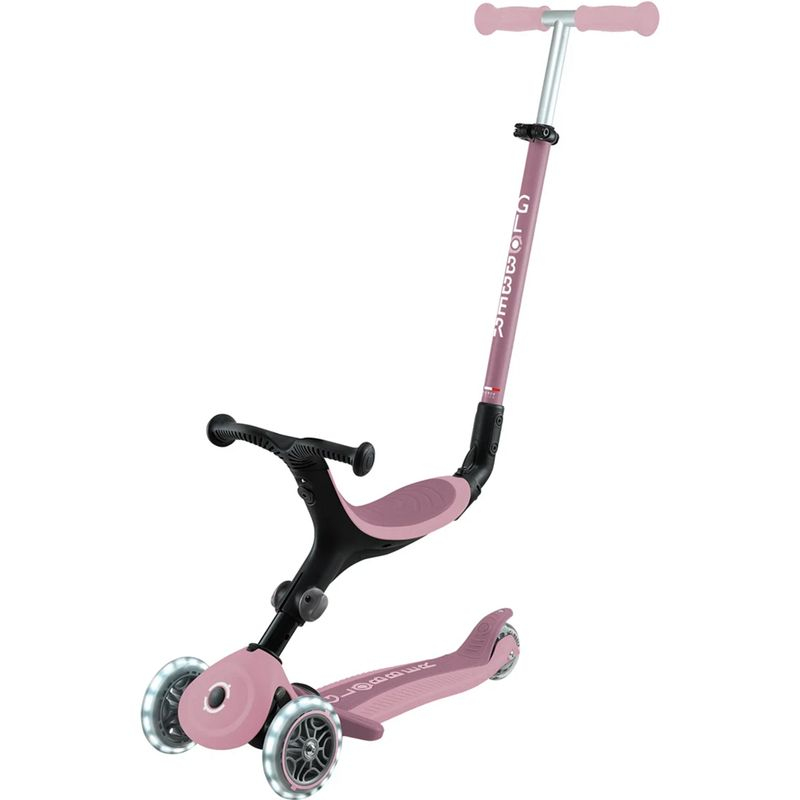 Koloběžka Globber - Go-Up Active Lights Ecologic 3v1, Berry