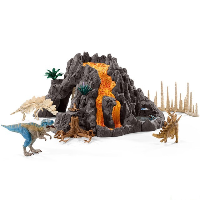 Schleich - Dinosaurus set, Velká sopka s dinosaury