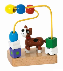 Motorický labyrint drátěný malý - Pes (Woody)