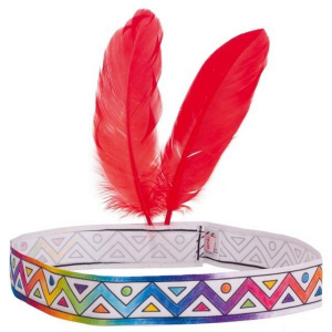 Malování na textil - Indiánská čelenka (Goki)