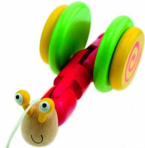 Tahací hračka - Šnek barevný (Woody)