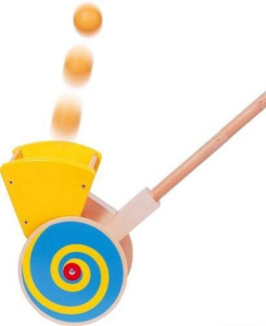 Jezdík na tyči - Vozík, Chyť míček (Goki)