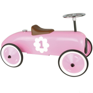 Odrážedlo kovové - Historické auto, růžové (Vilac)