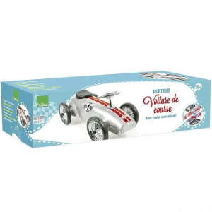 Odrážedlo kovové - Historické auto, stříbrné závodní (Vilac)