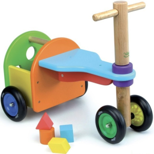 Odrážedlo - Třikolka dřevěná s vhazováním (Vilac)