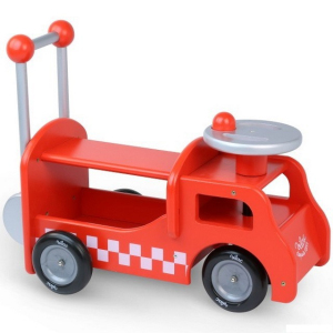 Odrážedlo - Chodítko hasiči dřevěné 2v1 (Vilac)