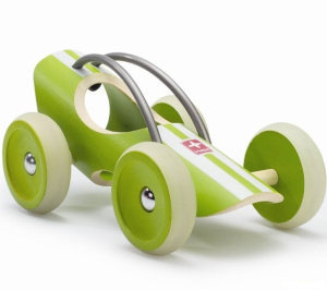 Auto - Závodní autíčko E-racer Suzuka zelené (Hape)