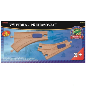 Vláčkodráha koleje - Výhybka přehazovací, 2ks (Maxim)