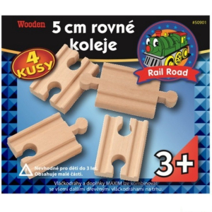 Vláčkodráha koleje - Propojovací, 4ks (Maxim)