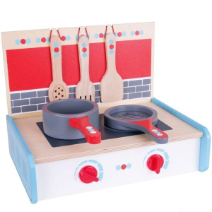 Kuchyň - Vařič dětský s přílušenstvím (Bigjigs)