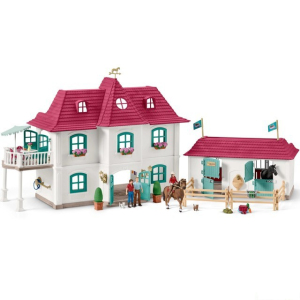 Schleich - Jezdecký klub, Velká jízdárna s obytným domem a stájí