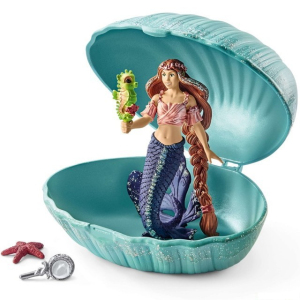 Schleich - Bayala, Mořská panna s mořským koníkem v mušli