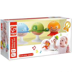 Chrastítko - Panáčci s přísavkou, 3ks (Hape)