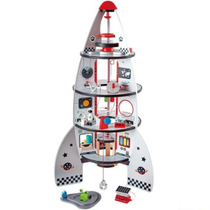 Vesmír - Dřevěná čtyřpatrová vesmírná raketa (Hape)