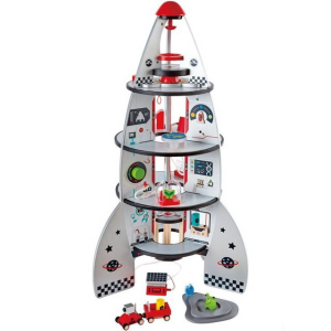 Vesmír - Dřevěná čtyřpatrová vesmírná raketa (Hape)