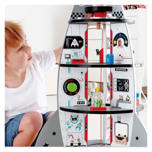 Vesmír - Dřevěná čtyřpatrová vesmírná raketa (Hape)