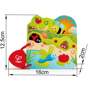 První knížka - Broučci, 4 dřevěné listy (Hape)