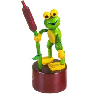 Mačkací figurka - Žabák s rákosem (Detoa)