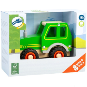 Auto - Traktor zelený dřevěný (Small foot)