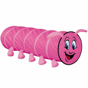 Dětský domeček - Prolézačka tunel, Housenka růžová (Bino)