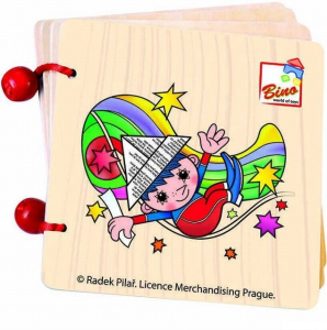 První knížka - Večerníček, 3 dřevěné listy (Bino)