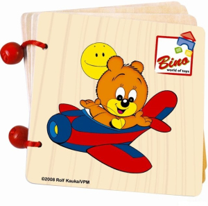 První knížka - Méďa Pusík, 3 dřevěné listy (Bino)