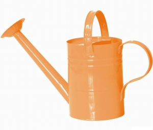 Zahradní nářadí - Konev oranžová/růžová, kov (Woody)