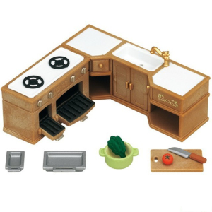Sylvanian Families - Nábytek, Rohová kuchyňská linka s vybavením