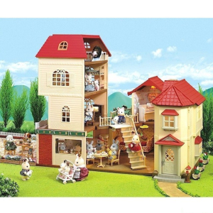 Sylvanian Families - Domeček, Městský dům se světly patrový