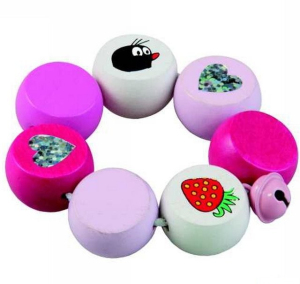 Chrastítko - Kroužek korálkový, Krtek a jahoda (Detoa)