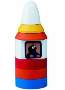 Skládačka s kroužky - Krtek v raketě (Detoa)