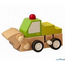 Auto - Natahovací autíčko, Zelený buldozer (Woody)