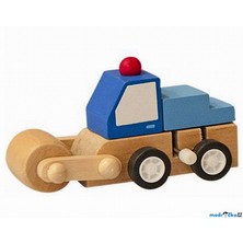 Auto - Natahovací autíčko, Modré s válcem (Woody)