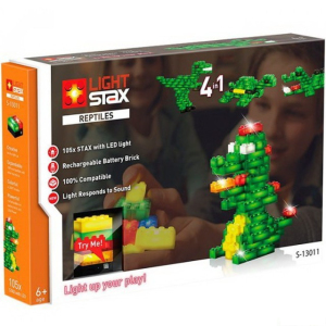 Light Stax - Reptiles V2, 105 svítících kostek