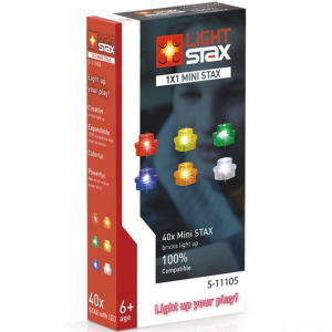 Light Stax - Rozšiřující set, 40ks mini kostek 1x1