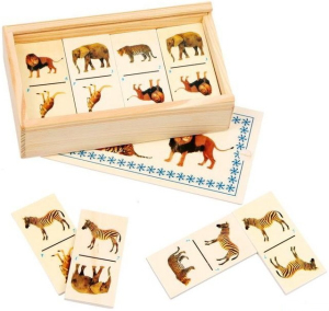 Domino - Zvířátka Jungle, 28ks (Legler)