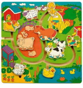 Motorický labyrint - Zvířátka (Woody)