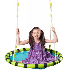 Houpačka - Houpací kruh, modrý, průměr 103cm (Woody)