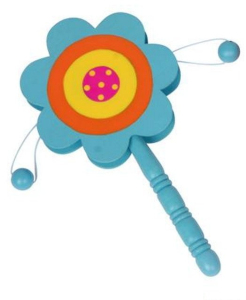 Hudba - Bubínek s rukojetí, Květina modrá (Legler)