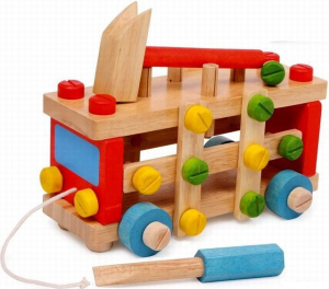 Auto montážní - Konstrukční auto, zatloukačka (Legler)