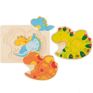 Puzzle vícevrstvé - Dráček, 4 vrstvy (Goki)