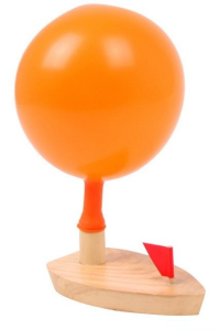 Drobné hračky - Loďka s balónkovým pohonem (Legler)