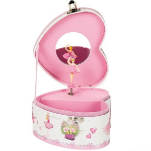 Šperkovnice - Hrací skříňka, Srdce s balerínou (Goki)