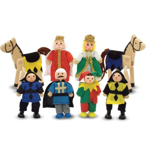 Panenky do domečku - Knížecí rodina, 8ks (M&D)