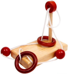 Hlavolam dřevěný - Provázkový, Joe (Legler)