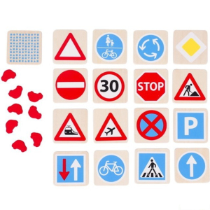 Pexeso - Dopravní značky, 32ks (Goki)